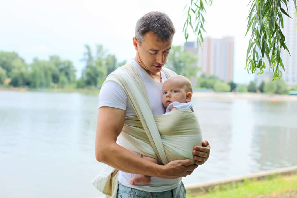 ✅ Premium Baby tragetuch Baby Wrap Carrier Anleitung L/ätzchen GRATIS Elastisches Tragetuch Neugeborene Farbe grau