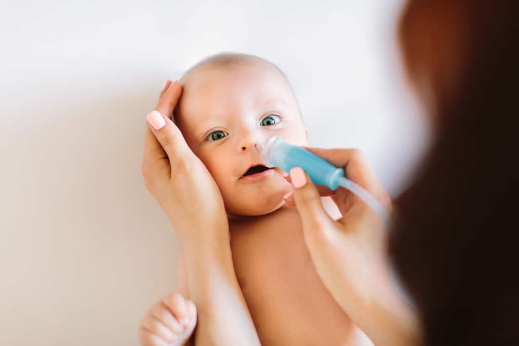 Neugeborenes Baby-Sicherheits-Nasen-Reiniger-Vakuumsauger-Nasensauger-Grippe 