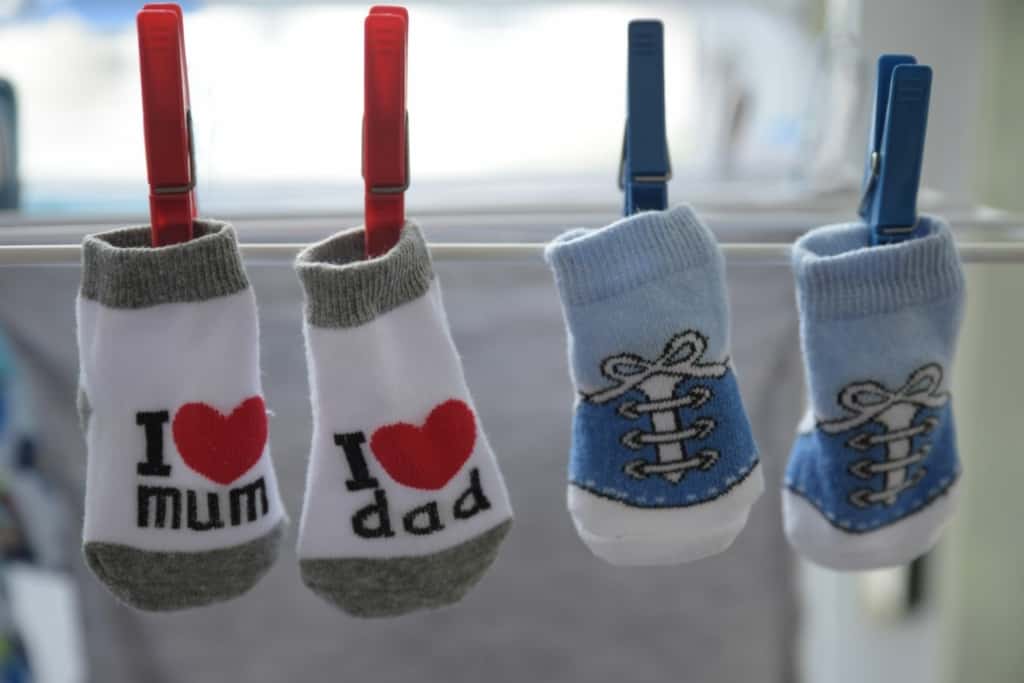 lustige Socken für Babys